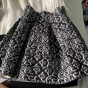Black and white skirt